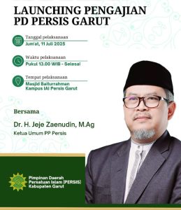 Menghidupkan Kembali Semangat Dakwah Para Pendahulu, PD Persis Garut Gelar Launching Pengajian PD